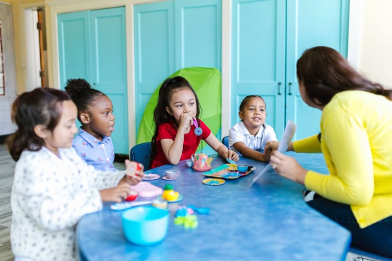 Preschool children learning through play